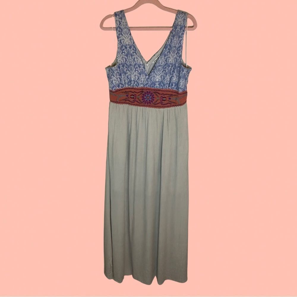 Flying Tomatoes women's maxi dress boho aztec south western print large